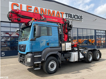 Nyergesvontató MAN TGS 33.480 6x6 Euro 6 Palfinger 27 Tonmeter boomkraan: 2 kép.