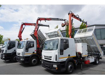 Billenőplatós teherautó, Darus autó IVECO Stralis 310 E6 / NEW 3-sided tipper / Fassi F135 crane with remote control: 4 kép.