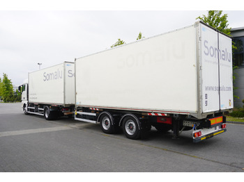 Dobozos felépítményű teherautó MAN TGX 18.430 / 18 EPAL box / Fruehauf 18 EPAL box trailer / 2021: 3 kép.