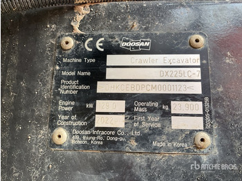 Lánctalpas kotró DOOSAN DX225LC-7