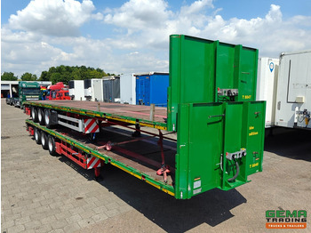 Platós félpótkocsi HRD NTS 3-Assen SAF - MEGA - Heavy Duty - Rongpotten/Rongen - Schuine Achterkant met Rijgoot - Zware kantbalk: 3 kép.