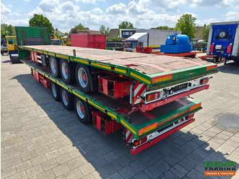 Platós félpótkocsi HRD NTS 3-Assen SAF - MEGA - Heavy Duty - Rongpotten/Rongen - Schuine Achterkant met Rijgoot - Zware kantbalk: 4 kép.