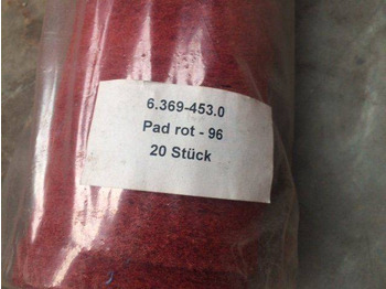 Új Ferde seprő - Takarítógép 6X Kärcher Pad Red 96-20PCS: 2 kép.