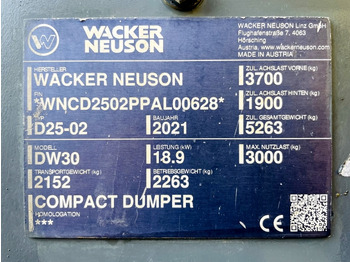 Minidömper Neuson DW30 (3940): 3 kép.