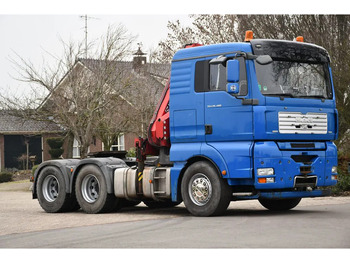 Nyergesvontató MAN TGA 26.480 6x4 TRUCK/TRACTOR! CRANE/KRAN/GRUE HIAB 22TM!!: 4 kép.