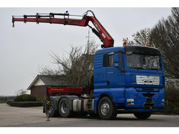 Nyergesvontató MAN TGA 26.480 6x4 TRUCK/TRACTOR! CRANE/KRAN/GRUE HIAB 22TM!!: 3 kép.