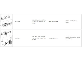 Tengely és alkatrészek CASE