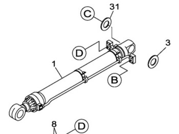 Hidraulikus henger CASE