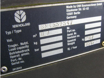 Rakodókanál NEW HOLLAND