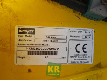 Kukorica adapter KEMPER