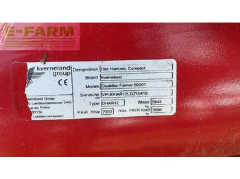 Tárcsás borona Kverneland qualidisc farmer 6000 t: 5 kép.