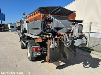 Hóeltakarító gép, Horgos rakodó teherautó LINDNER UNITRAC 102C AMPLIROLL + LAME + SALEUSE 2008 5050 HEURES: 4 kép.