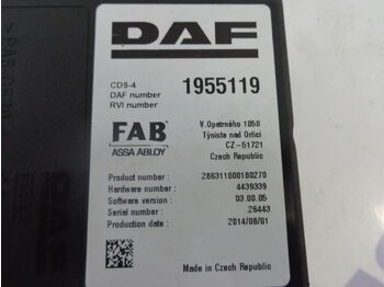 ECU - Teherautó DAF CDS4 FAB control unit: 3 kép.