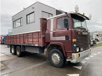 Platós teherautó Scania LB141 V8 141 V8 - 6X2 - BOX 7,35 METER: 3 kép.