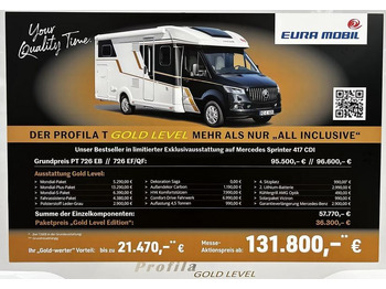 Félintegrált lakóautó EURA MOBIL