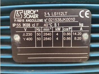 Vízszivattyú WATERPOMP Elektrische Waterpompsets diverse vermogens 2.2 kW tot 18.5 kW: 4 kép.
