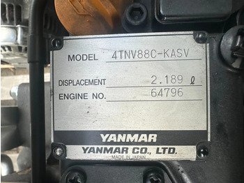 Új Motor - Anyagmozgató gép Yanmar 4TNV88C - KASV Stage 5 motor 48 PK Stage V New !: 4 kép.