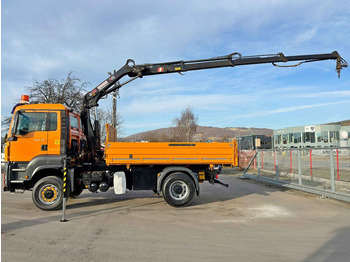 Billenőplatós teherautó, Darus autó MAN TGS 18.360 * HIAB 099 E-3 HIDUO + FUNK *4x4: 5 kép.