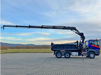 Billenőplatós teherautó, Darus autó MAN TGS 33.480 * HIAB 288 EP - 4 HIDUO/ FUNK * 6x4: 5 kép.
