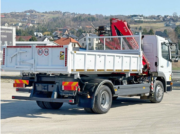 Darus autó Mercedes-Benz ATEGO 1524 Kipper 4,35 m* FASSI F95A.21* TOP: 5 kép.