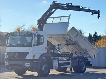 Billenőplatós teherautó, Darus autó Mercedes-Benz AXOR 1833 * HIAB 144 B - 3 HIDUO + FUNK * TOP: 3 kép. Billenőplatós teherautó, Darus autó Mercedes-Benz AXOR 1833 * HIAB 144 B - 3 HIDUO + FUNK * TOP: 3 kép.