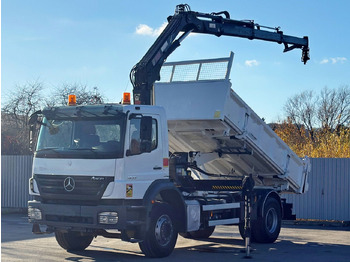 Billenőplatós teherautó, Darus autó Mercedes-Benz AXOR 1833 * HIAB 144 B - 3 HIDUO + FUNK * TOP: 2 kép. Billenőplatós teherautó, Darus autó Mercedes-Benz AXOR 1833 * HIAB 144 B - 3 HIDUO + FUNK * TOP: 2 kép.