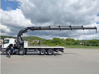 Darus autó Scania P 420* PLATFORM 6,80m * HIAB 600 EP-5/FUNK * 8x4: 5 kép.