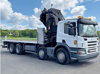 Darus autó Scania P 420* PLATFORM 6,80m * HIAB 600 EP-5/FUNK * 8x4: 3 kép.
