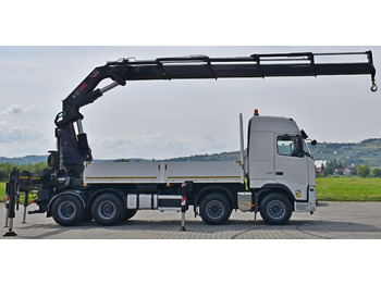 Darus autó, Platós teherautó Volvo FH 520 * HIAB 1055 EP - 4 HIPRO/FUNK * 8x4: 5 kép.