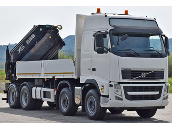 Darus autó, Platós teherautó Volvo FH 520 * HIAB 1055 EP - 4 HIPRO/FUNK * 8x4: 3 kép.