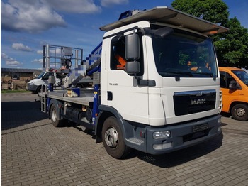 Platós teherautó, Darus autó MAN TGL 8.150 22M Multitel: 3 kép.