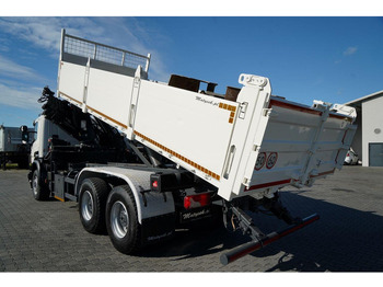 Billenőplatós teherautó, Darus autó Scania P 410 / 6x4 / WYWROTKA - 6 M + HDS HIAB XS 211 / STEROWANIE RADI: 2 kép.