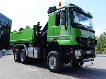 Billenőplatós teherautó Mercedes-Benz ACTROS 3346 6x6 HIAB 244EP-4 Crane Kipper: 4 kép. Billenőplatós teherautó Mercedes-Benz ACTROS 3346 6x6 HIAB 244EP-4 Crane Kipper: 4 kép.