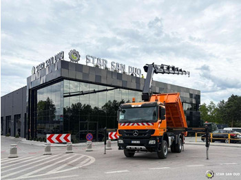 Darus autó Mercedes-Benz  Actros 1841 AK 4x4 Hiab 288E-7 Crane Kipper: 2 kép.