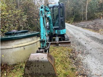Minikotró Kobelco Sk25SR-6E Gravemaskin m/ pusseskuffe,graveskuffe og tilt: 3 kép.