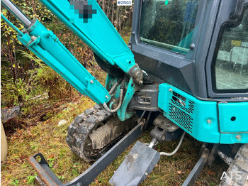 Minikotró Kobelco Sk25SR-6E Gravemaskin m/ pusseskuffe,graveskuffe og tilt: 2 kép.