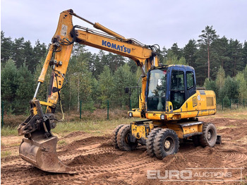 Gumikerekes kotró KOMATSU PW160