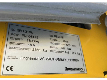 Elektromos targonca JUNGHEINRICH EFG 316