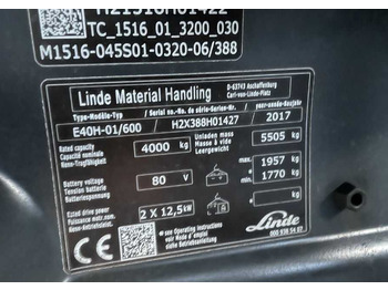 Elektromos targonca LINDE E