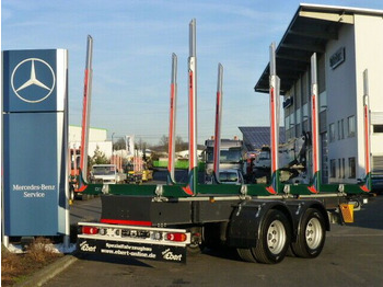 Új Rönkszállító pótkocsi Ebert KHZA 18 Tandem-Kurzholz-Anhänger NEU: 3 kép.