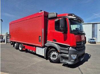 Ponyvás teherautó Mercedes-Benz Antos 2540 LnR 6x2 LBW Schiebeplanen AHK: 3 kép.