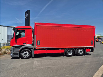 Ponyvás teherautó Mercedes-Benz Antos 2540 LnR 6x2 LBW Schiebeplanen AHK: 4 kép.