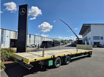 Pótkocsi mélybölcsős Meusburger MPJ-3 Plattform BPW-Achsen Container: 1 kép.