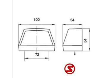 Új Lámpá/ Világítás - Teherautó Diversen Kentekenplaatlamp: 2 kép. Új Lámpá/ Világítás - Teherautó Diversen Kentekenplaatlamp: 2 kép.