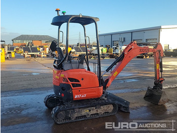 Minikotró Kubota U17-3: 5 kép.