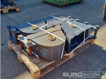 Új Kanál Unused Strickland 10", 10", 10", 10" Digging Bucket 35mm Pin to suit Mini Excavator: 3 kép.