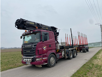 Rönkszállító teherautó SCANIA R 500