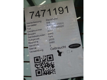 Elektromos targonca STILL RX60