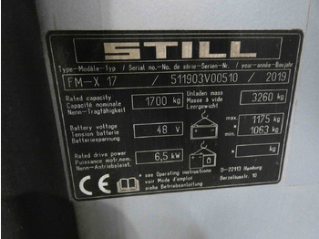 Tolóoszlopos targoncá Still FM-X17: 5 kép.