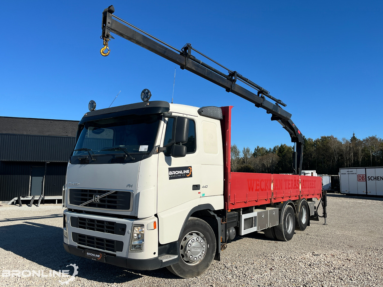 2006 Volvo FH 440 6x2 Flatbed + Crane - Platós teherautó, Darus autó: 1 kép. 2006 Volvo FH 440 6x2 Flatbed + Crane - Platós teherautó, Darus autó: 1 kép.